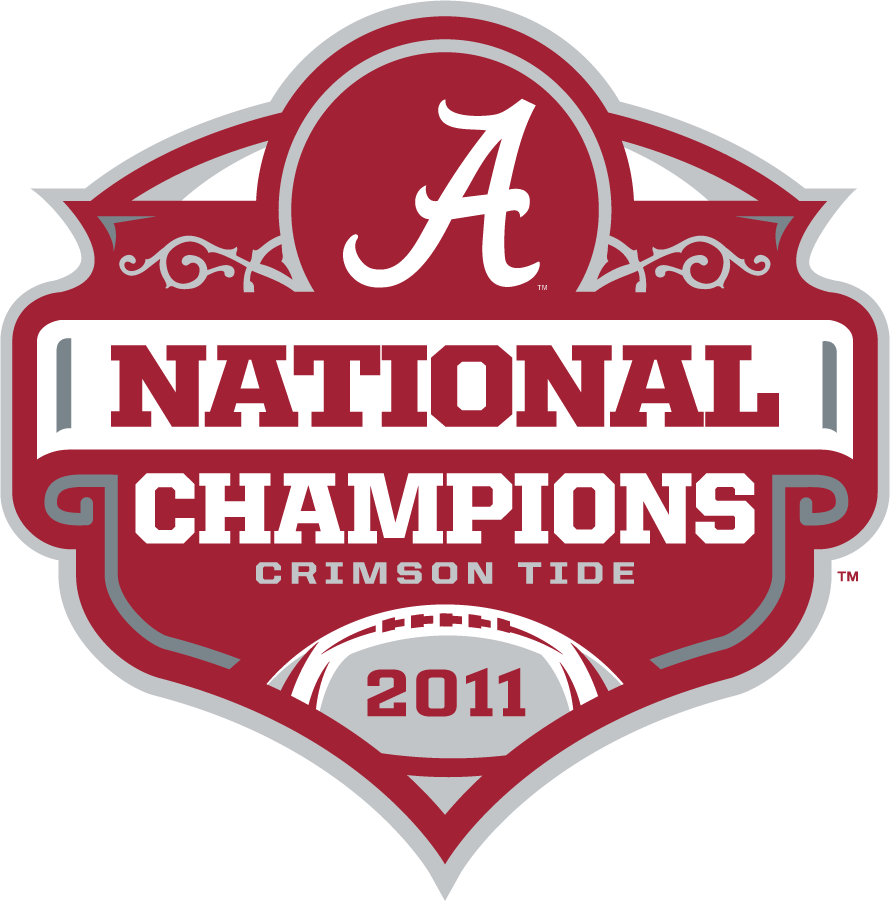 Alabama Crimson Tide 2011 Champion Logo diy DTF decal sticker